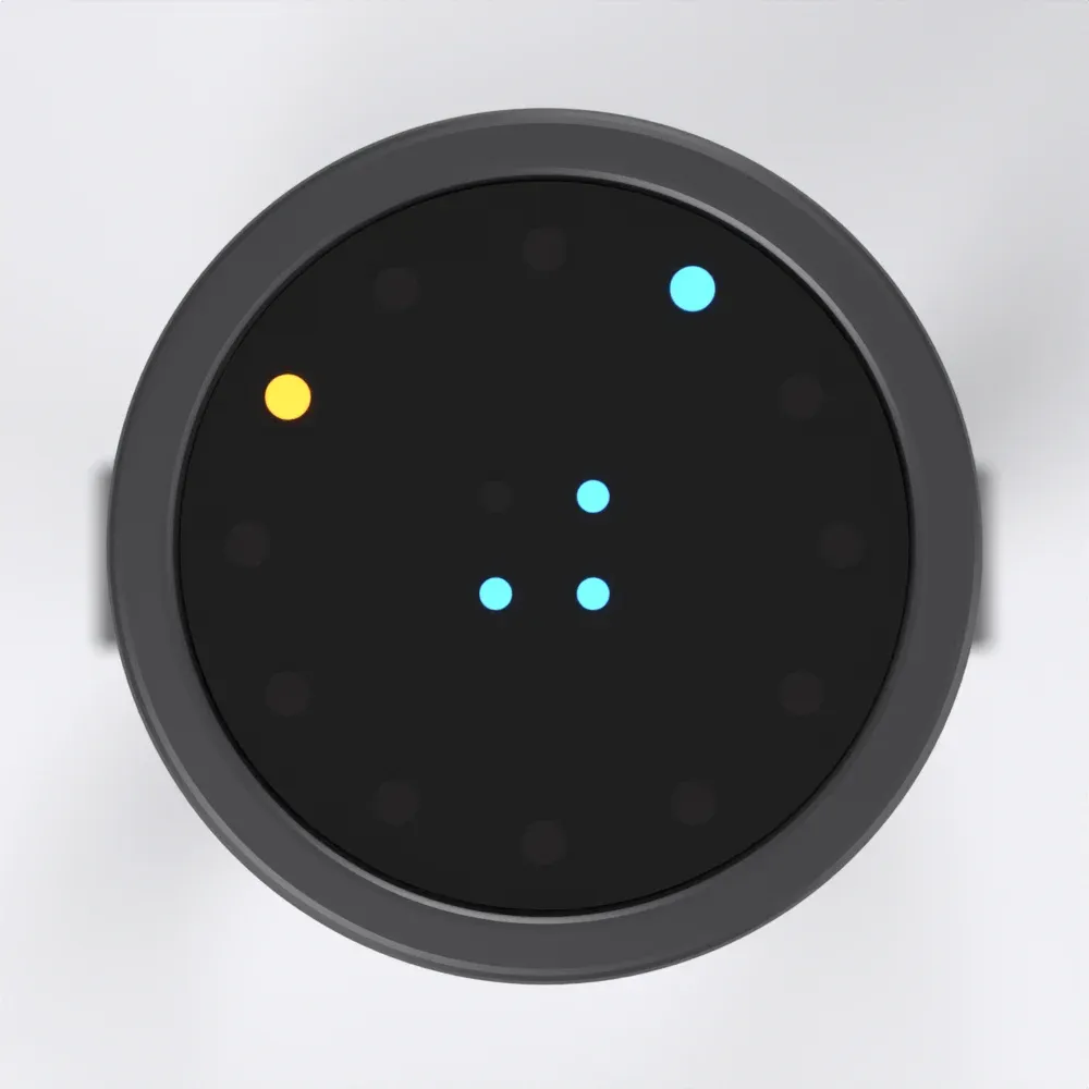 The dial concept face from above