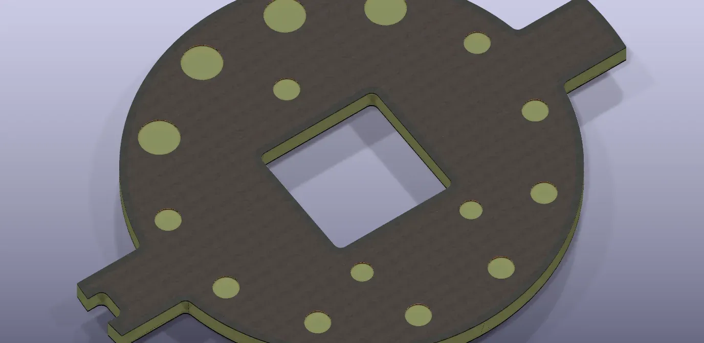 The black mask board with round openings for each dot
